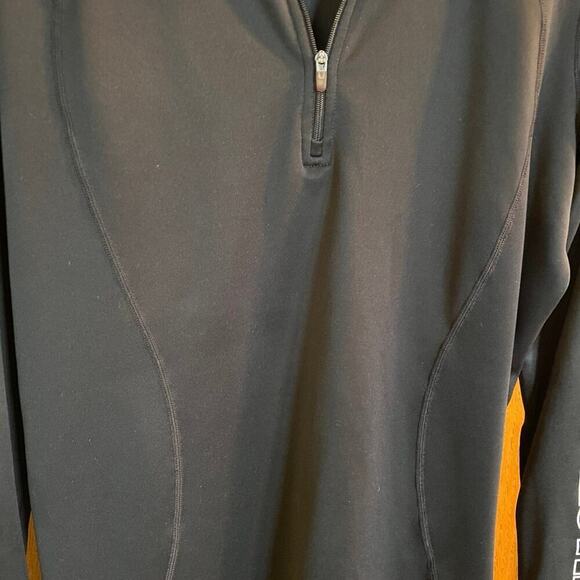 Nike women’s XL “JUST DO IT” logo, Dri-FIT black 1/4 zip long sleeve - Picture 9 of 12